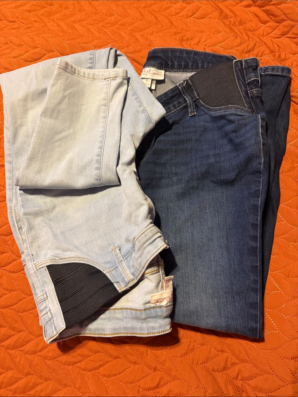 Isabel Maternity by Ingrid & Isabel Light Wash & Dark Wash Stretch Jeans Skinny